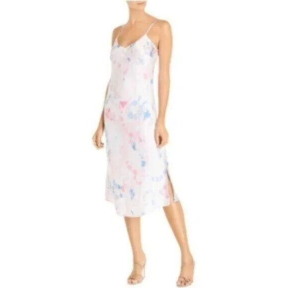 NWT French Connection Tie-Dye Midi Slip Summer Party Dress 10 - Picture 1 of 6
